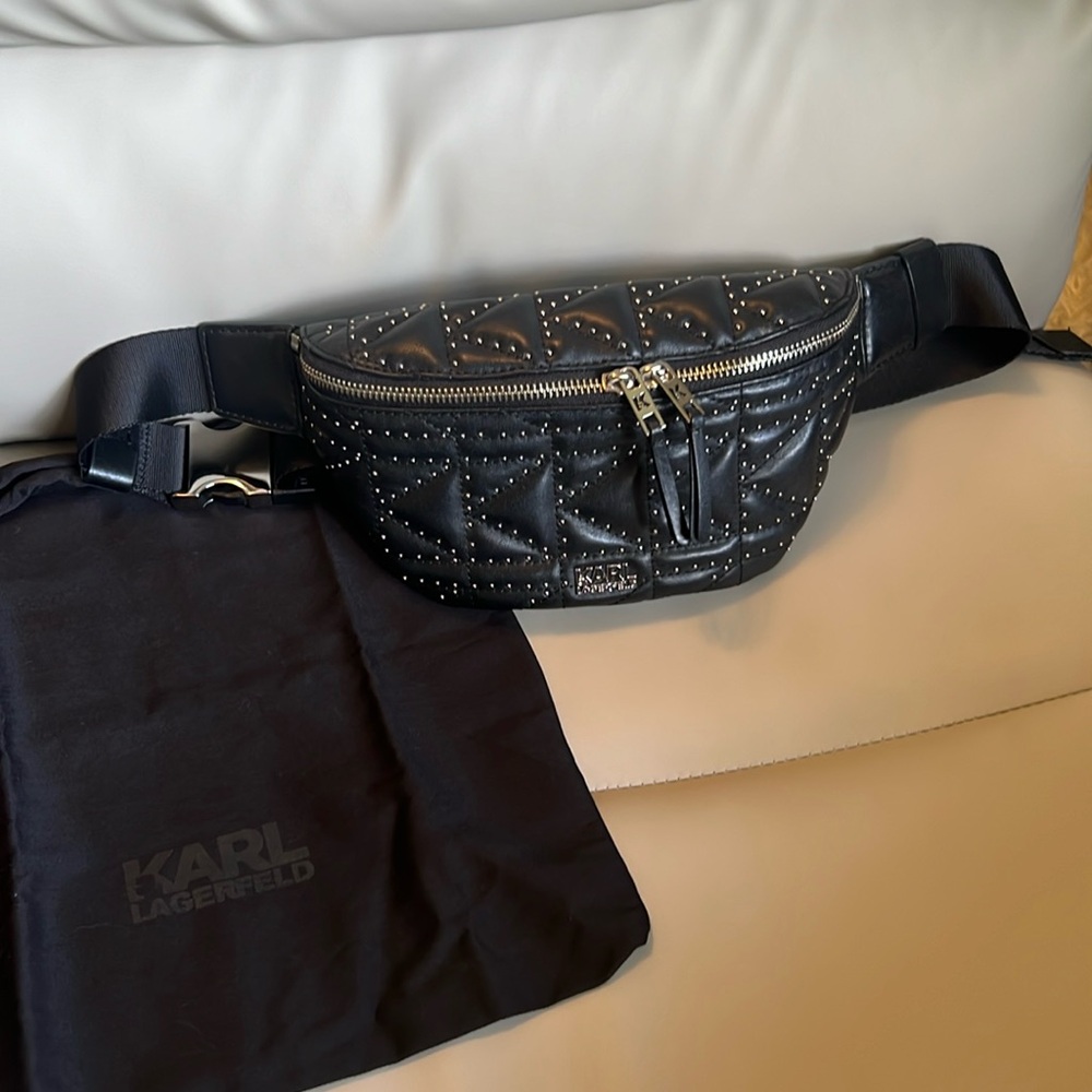 Karl Lagerfeld Fanny Pack Bum Bag - Leather